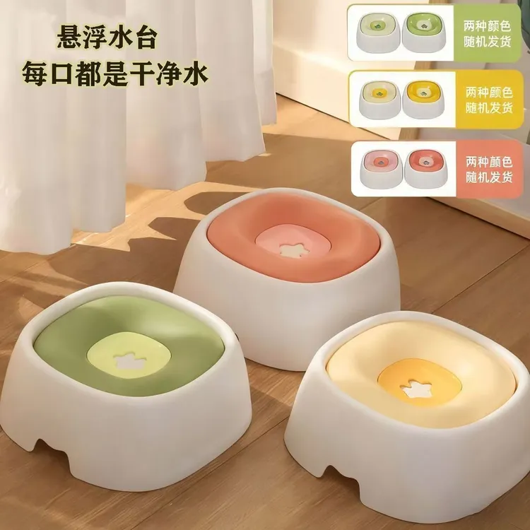 防溅防打翻宠物饮水碗不湿嘴狗狗猫咪喝水防灰尘漂浮海星狗狗水碗
