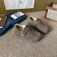 穆勒鞋懒人鞋运动风休闲风棉鞋复古港风韩版冬季纯色9233-5Y