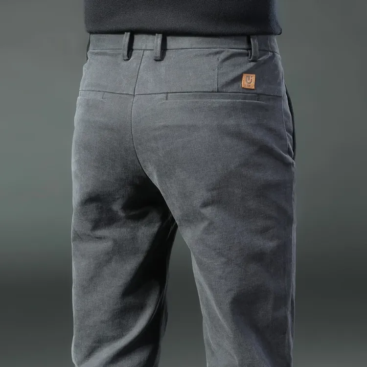 香港高端男装2025秋冬季新款休闲裤男士潮流百搭商务修身直筒西裤