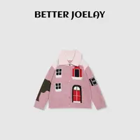 BETTER JOELAY-【纯真未愈】时尚针织开衫毛衣慵懒风LL6563