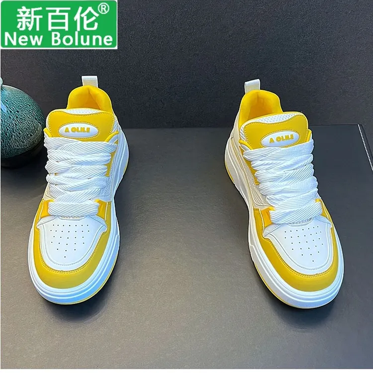 新百伦男鞋2025新款秋季透气网面鞋青少年轻便高级感运动休闲板鞋