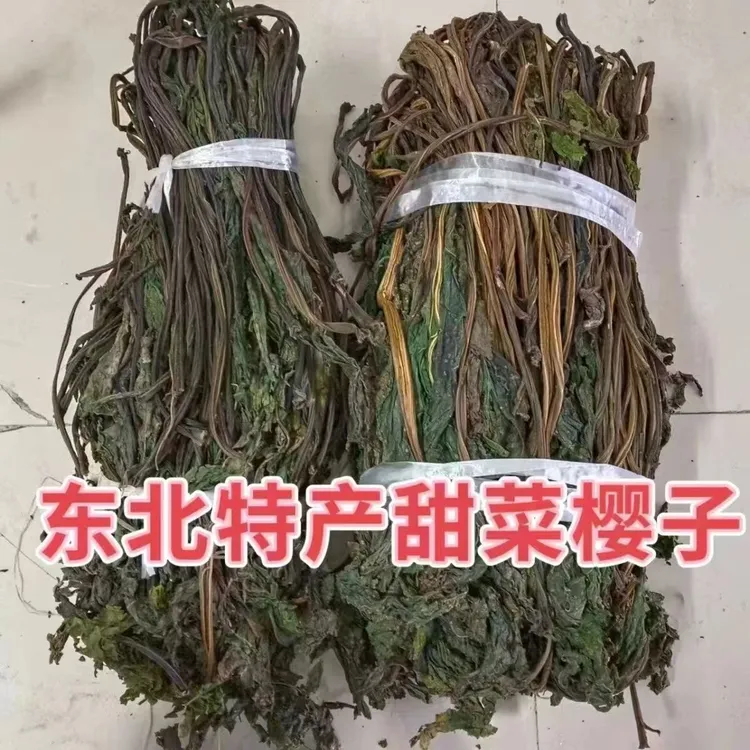 东北甜菜英子干菜农家自晒脱水蔬菜甜菜干甜菜叶子蘸酱菜1斤包邮
