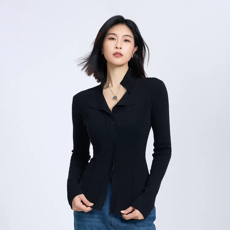 ZHENXI【法式翻领】高个子加长秋冬百搭打底毛衫25QDAA0070