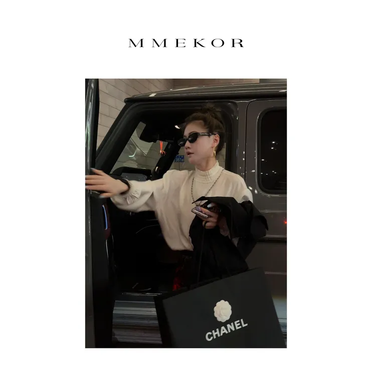 MMEKOR“露西小姐”衬衫 2025新款秋款静奢老钱风优雅上衣 30371