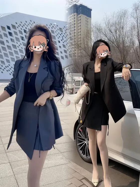 2025新款秋季复古港风轻熟风职业时尚套装韩版显瘦气质