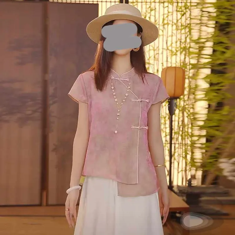 香朵儿减龄高级感新中式衬衫2026夏季新款雅韵东方流行时尚上衣