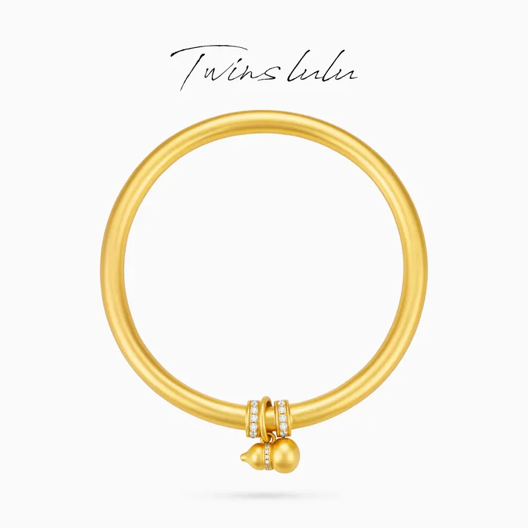 TWINS LULU 【金葫福镯】轻奢经典百搭时尚古法葫芦手镯TSS6991商品图