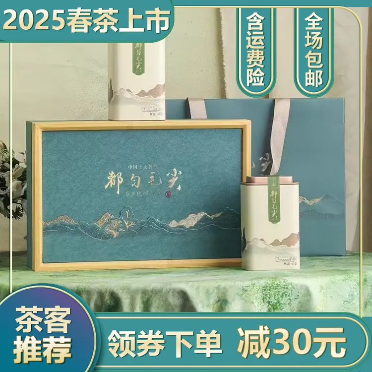 明前高山绿茶都匀毛尖送礼盒装茶叶云雾茶2025浓香新茶2025年春茶