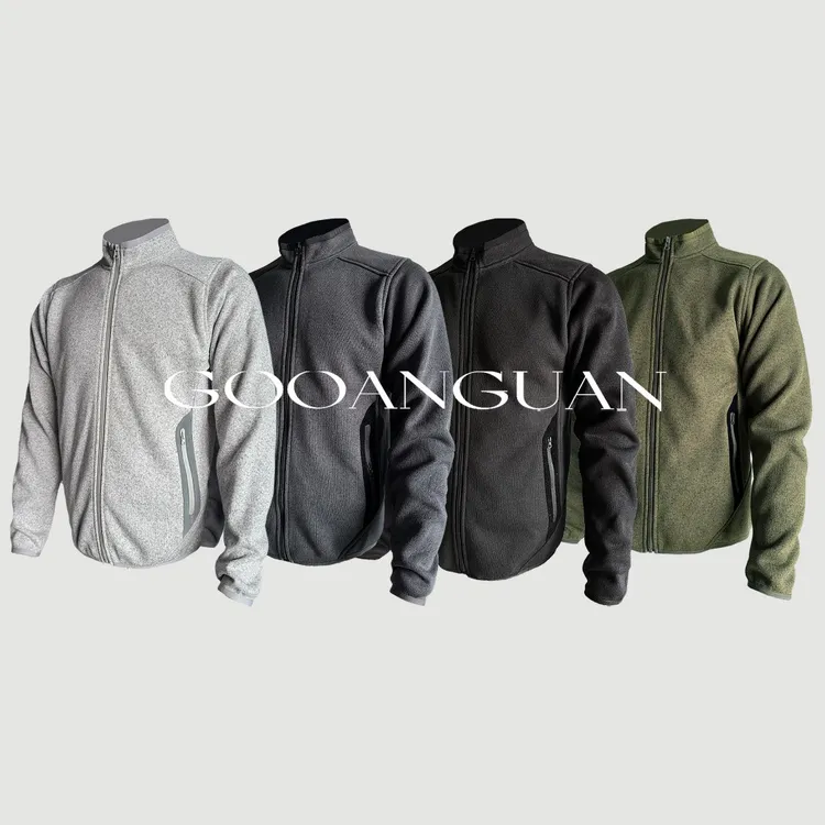 阳离子抓绒打底 保暖内胆拉链开衫 秋冬防风运动夹克立领休闲外套