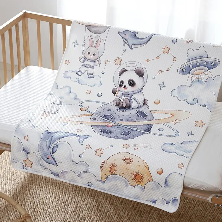 7A抗菌A类精梳棉新生儿童隔尿垫宝宝婴幼儿防水垫透气姨妈期