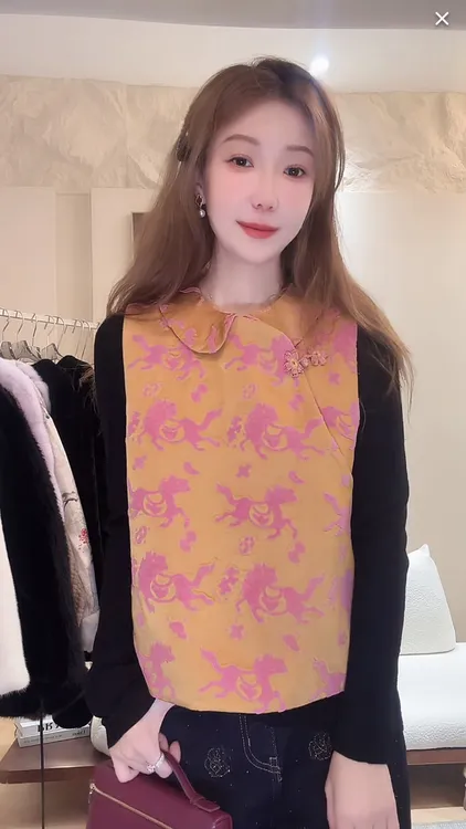 DEDM•STUDIO/新中式气质复古静奢高级感提花无袖马甲2511MJ/72838