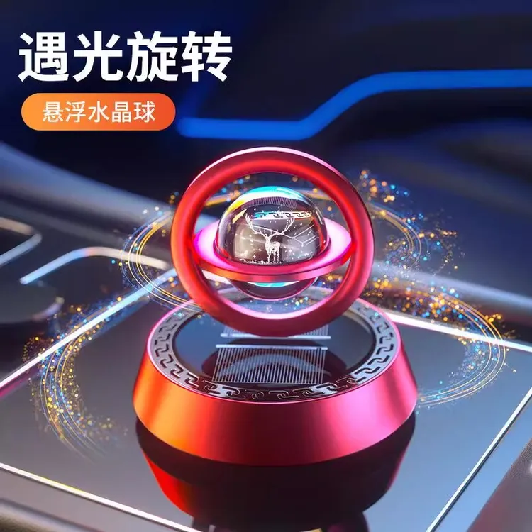 一鹿平安太阳能车载摆件高级感中控台香薰车内高档摆件装饰品