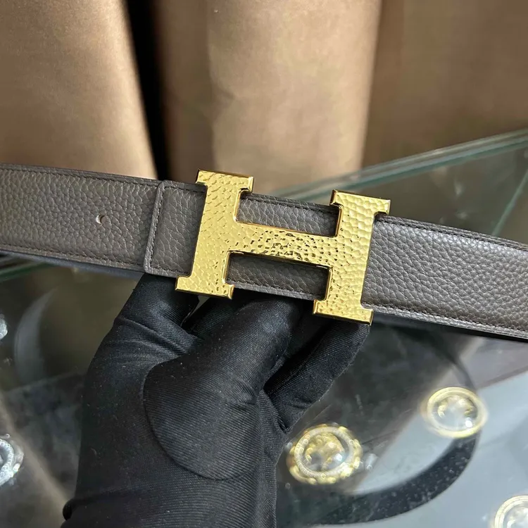 新款男女通用高档皮带休闲工字扣H扣牛皮腰带青中年商务情侣韩潮
