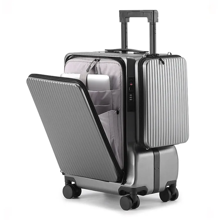 时尚轻便防水拉杆箱寸登机箱男女韩版旅行箱密码箱高颜值灰色手柄