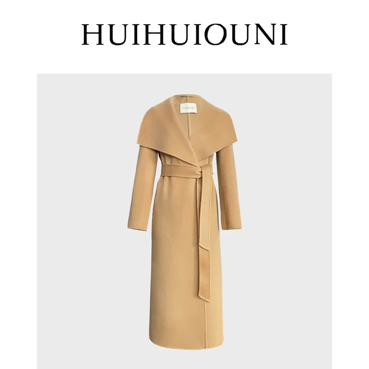  慧慧欧尼  塑造极简美学 Designer设计师款大翻领气质绵羊毛大衣