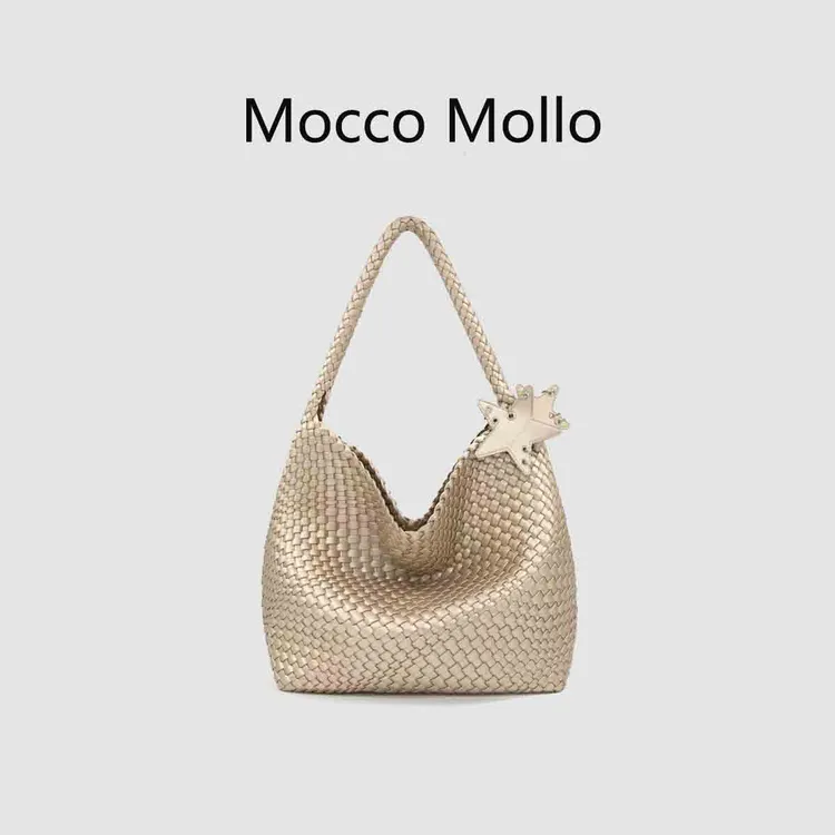 【你嘅小卓专属】Mocco Mollo2025新款托特大容量编织包通勤