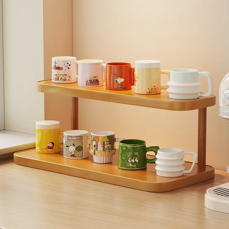 创意杯架置物架餐桌台面杯架子家用茶杯水杯咖啡杯茶具收纳架桌上