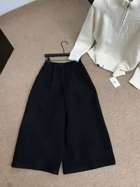 『雨美 Show』6266休闲百搭呢料八分裤