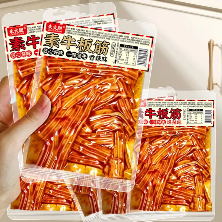 【塑胶跑道】网红素牛板筋香辣脆爽零食大包装麻辣风味小吃休闲食品