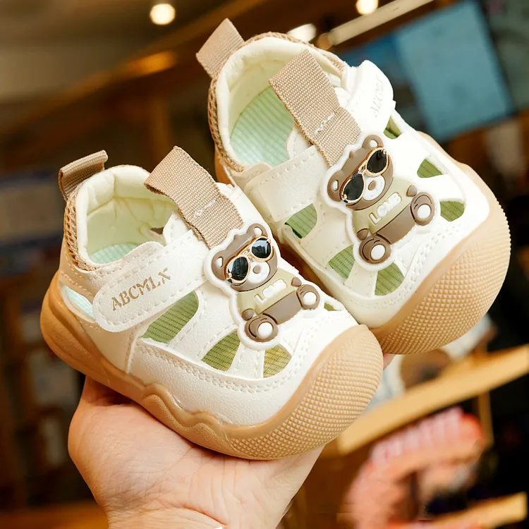 学步鞋夏季儿童凉鞋初学者宝宝鞋子1-2岁婴儿鞋子软底防滑卡通鞋