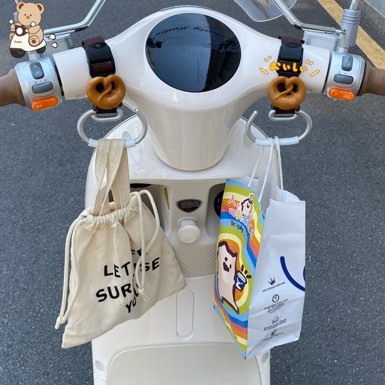 电动车前置通用挂钩粗把手加长款强力承重织带可调节头盔挂物挂钩