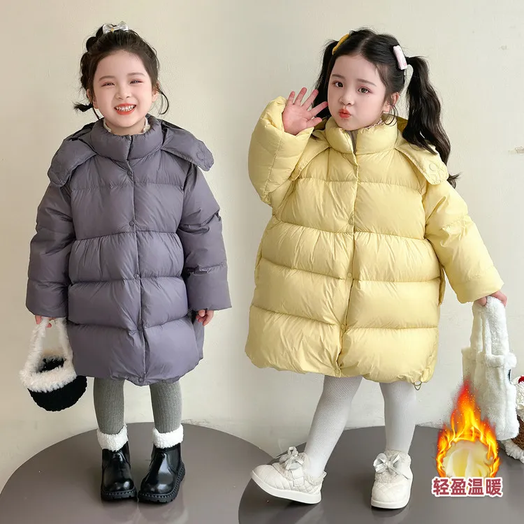 【包邮】【有运费险】11.20号出货长款羽绒服童装儿童50白鸭绒