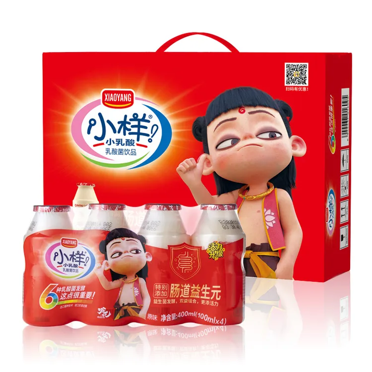 小样×哪吒乳酸菌益生元版100ml*20瓶/箱装含乳饮料儿童酸甜清爽