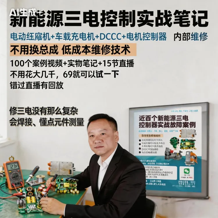 三电维修实战期刊课直播【配套30个视频收到笔记找封面客服】商品图