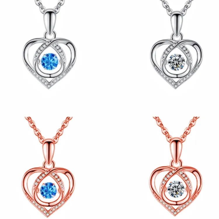 铜大理石吊坠 跳动的心形吊坠项链饰品简约灵动悬浮技术财库贴