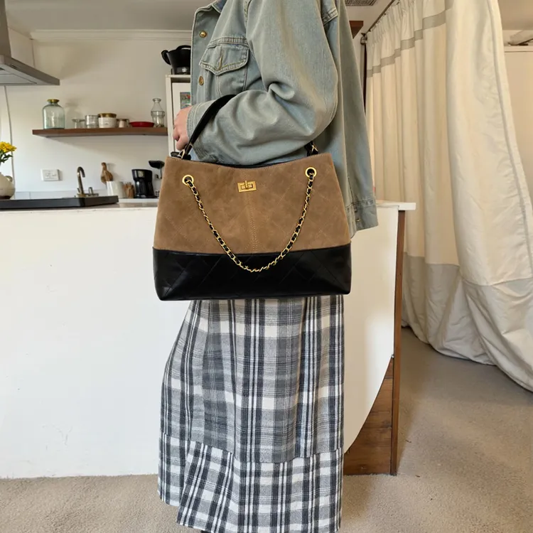 大号/DOUBLE.R【榛果味儿】原创·高智感链条托特包 2025新款女包