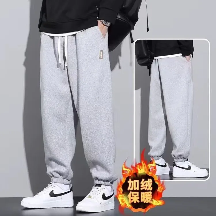 直销休闲裤运动裤子束脚薄款大码卫裤男士弹力春夏季宽松百搭