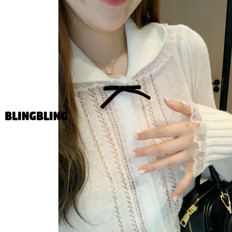 唐不灵微胖《椰蓉布丁》大码显瘦千金miu系纯欲学院风胖mm毛衣开衫