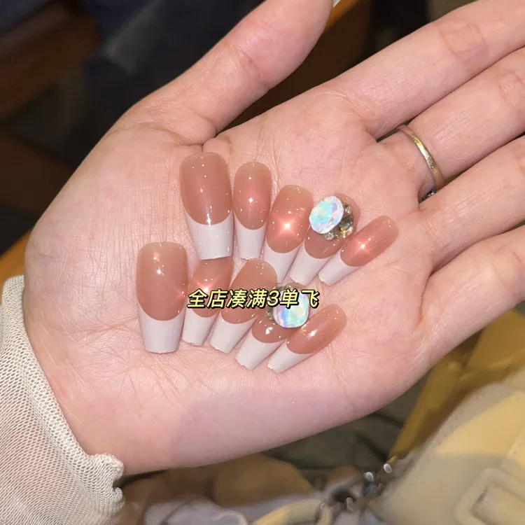 【下单备注编码】机械穿戴甲时尚秋冬显白高级无胶贴无工具包三单飞