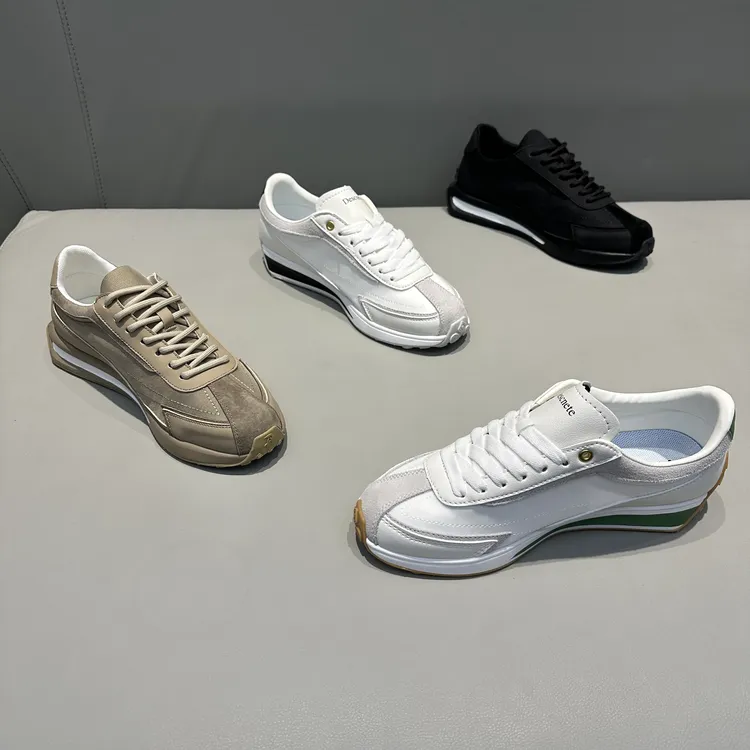 广州v2男士耐磨低帮拼接通用轻便休闲鞋透气鞋子厚底小白鞋运动鞋