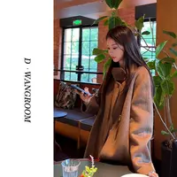 丁小晗【极奢软黄金】“90绵羊毛10山羊绒”秋冬立领羊毛大衣661538