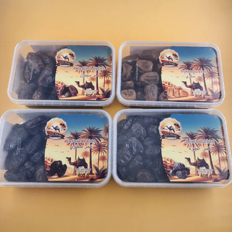 宠粉优惠迪拜进口零食ajwa+safawi+madjool+sukkari黑椰枣4*400g