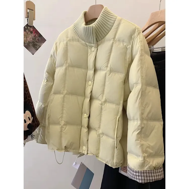 韩系巨好看的棉服上衣女冬季2025新款小个子加厚版型好面包服短款