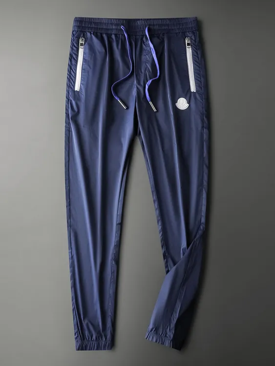 轻奢品质口袋拉链百搭运动裤男士夏季冰丝薄款卫裤潮牌束脚速干裤