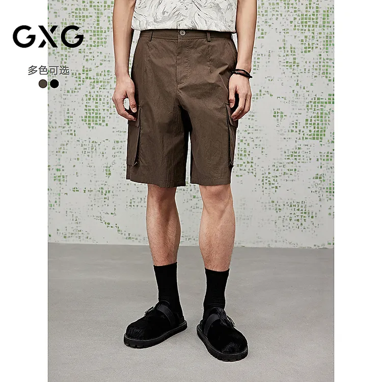 [商场同款]GXG男装 夏季休闲短裤工装户外五分裤#G25X222028