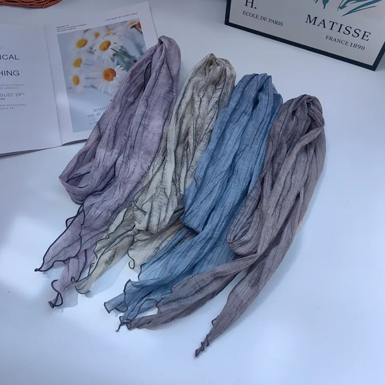 夏季薄款细长窄扎染水波纹小丝巾女飘带领巾百搭菱形围巾时尚韩版