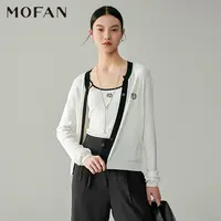 【尚雅专属】MOFAN摩凡夏新款霜白色毛针织衫MOH453783
