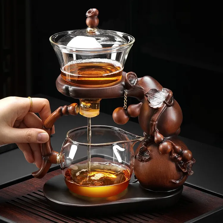 茶壶茶漏一体泡茶神器高档泡茶器茶水滤茶器分离茶滤玻璃茶具配件