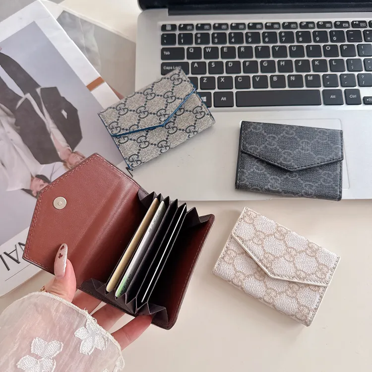 奢华风琴片卡包GG家老花多功能证件卡夹套百搭手包薄款多卡位便携