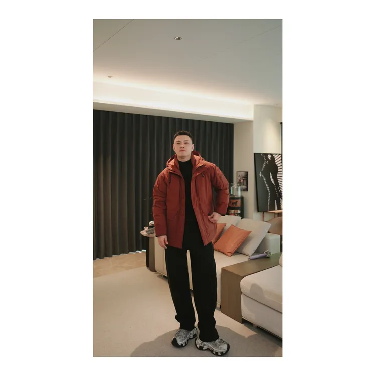 四哥LISIR-25A/W 商羽90白鸭绒街头派克羽绒服--0811