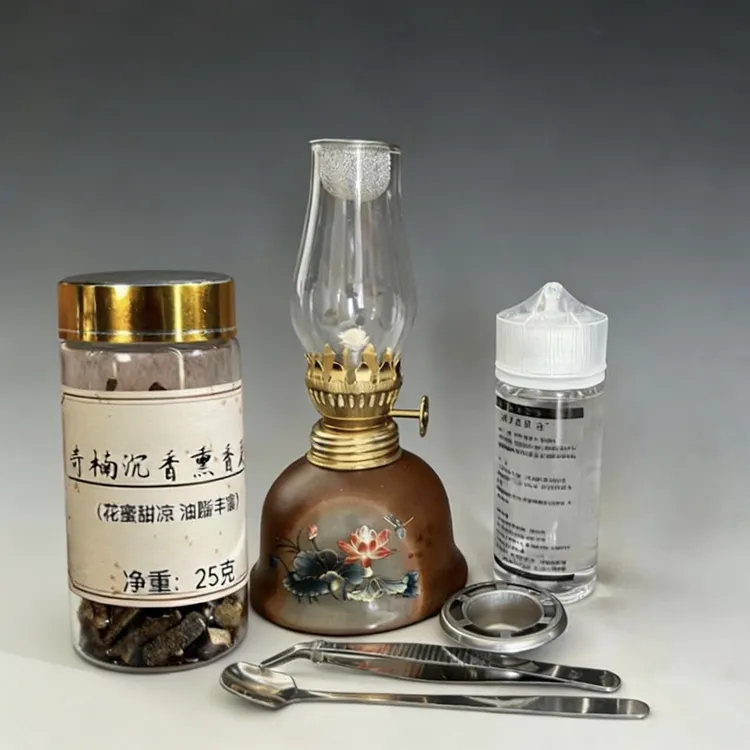 隔火熏香套装（酥油灯+棋楠沉香25克+酥油+夹子+勺子）家用安神助眠