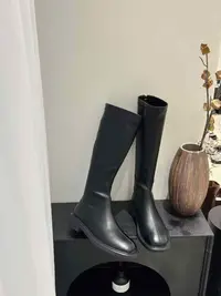 MAMIE【瘦瘦靴】长靴女秋冬新款百搭舒适气质法式纯色不过膝高筒靴