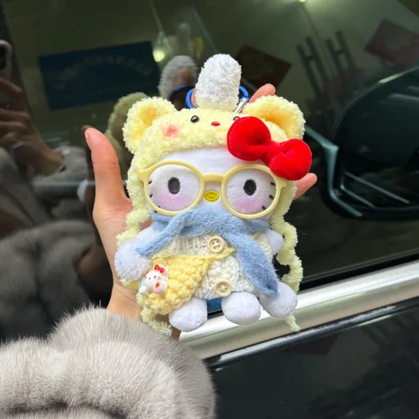 【正版】黄油小熊新年限定 KT包包挂件可爱毛绒钥匙扣挂饰书包礼物