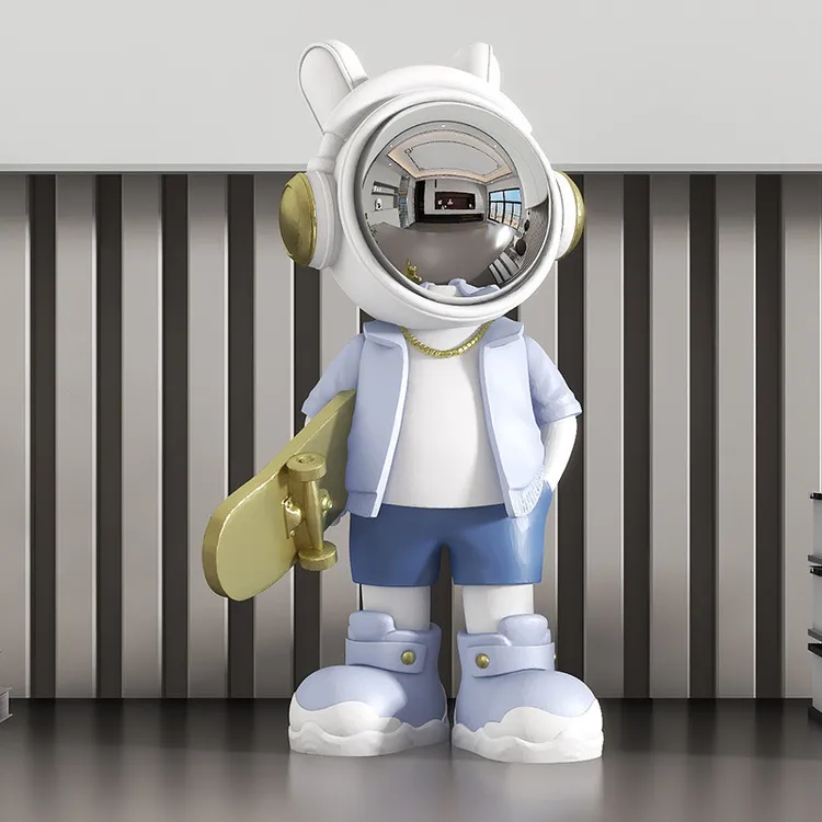 现代创意宇航员桌面摆件客厅电视柜入户玄关办公室儿童房装饰品
