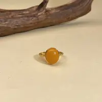 【小北好物】S925银蜜蜡戒指 2QH03X935【多样性发一件】约9*10mm