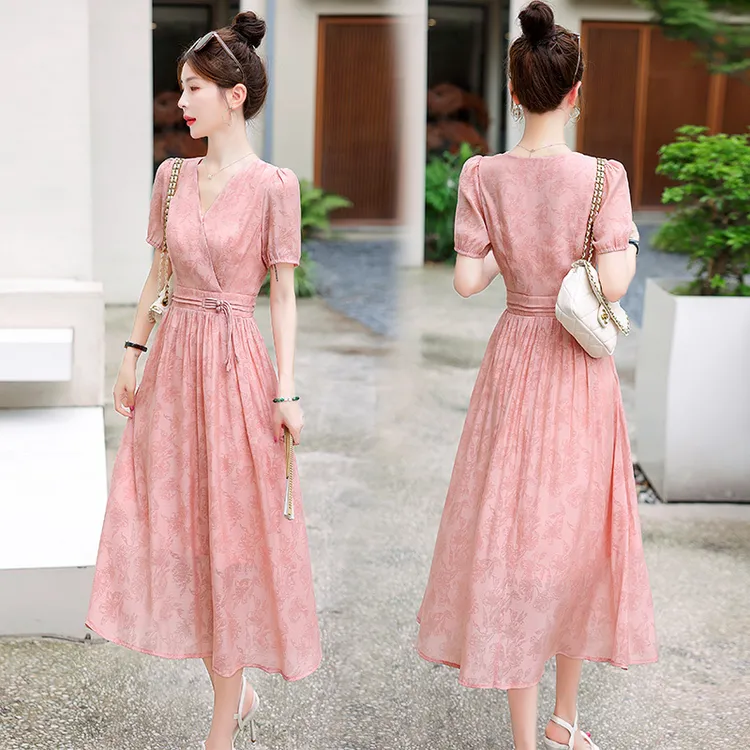 欧若风新中式连衣裙洋气衣服女连衣裙女款爆款2025新款高级感轻奢
